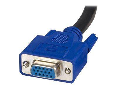 StarTech.com KVM Kabel USB VGA für KVM Switch 1,8m - Kabelsatz für KVM Umschalter 2x USB A/B Stecker 2x VGA Stecker--3