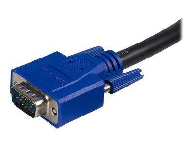 StarTech.com KVM Kabel USB VGA für KVM Switch 1,8m - Kabelsatz für KVM Umschalter 2x USB A/B Stecker 2x VGA Stecker--4