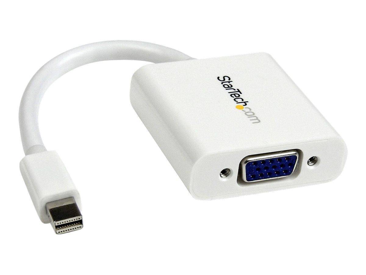 StarTech.com StarTech Mini DisplayPort to VGA Adapter - White - 1080p - Thunderbolt to VGA Monitor Adapter - Mini DP to-0