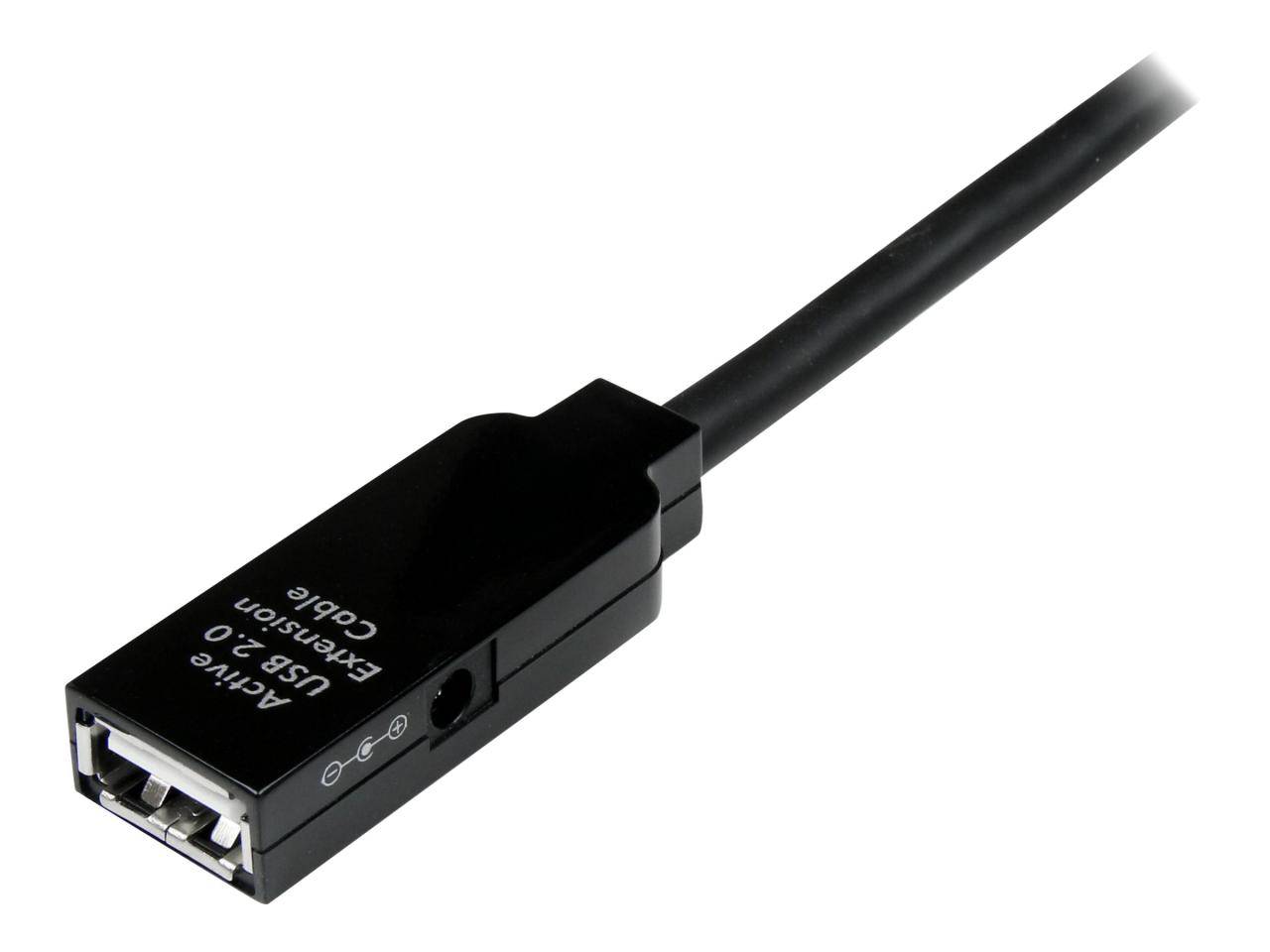 StarTech.com 15m USB 2.0 Repeater Kabel - Aktives USB Verlängerungskabel mit Signalverstärker - 1 x USB Stecker/ 1 x-2