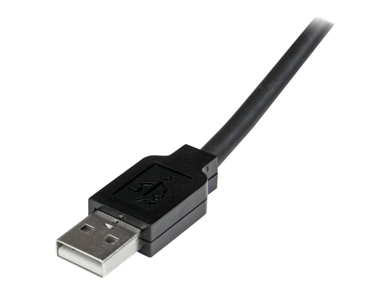 StarTech.com 15m USB 2.0 Repeater Kabel - Aktives USB Verlängerungskabel mit Signalverstärker - 1 x USB Stecker/ 1 x-3