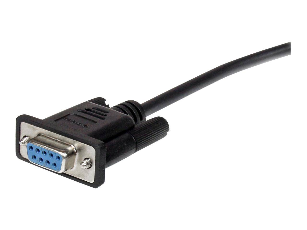 StarTech.com Serielles DB9 RS232 Verlängerungskabel 3m - RS 232 DB-9 Kabel Verlängerung- DB 9 (Stecker)-2