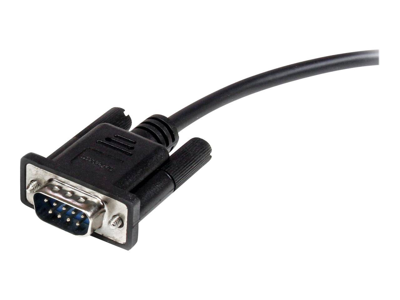 StarTech.com Serielles DB9 RS232 Verlängerungskabel 3m - RS 232 DB-9 Kabel Verlängerung- DB 9 (Stecker)-4