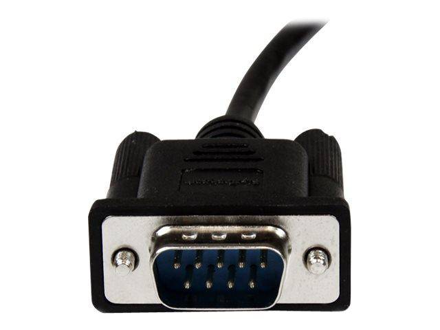 StarTech.com 1m Seriell DB9 RS-232 Nullmodemkabel - Schwarz - Stecker/Buchse - 9-4