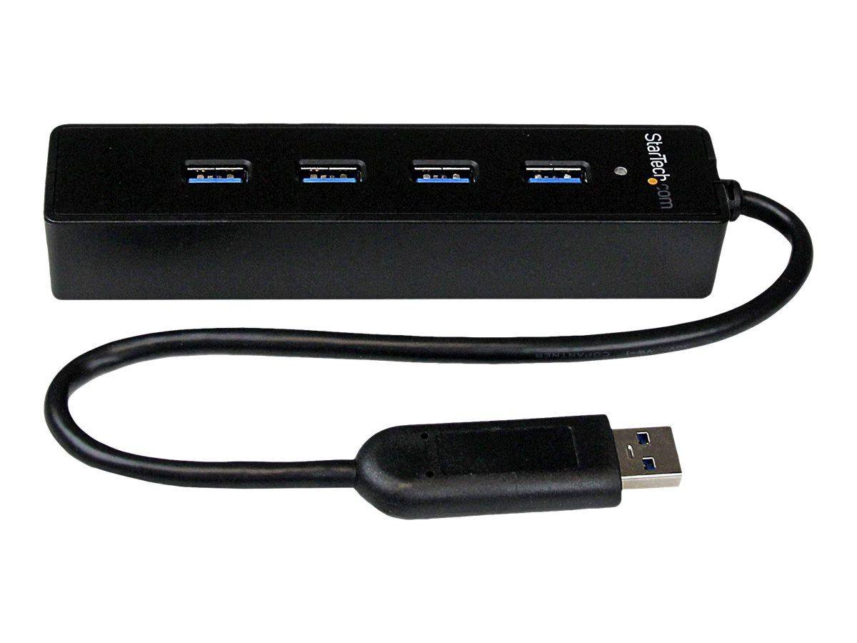StarTech.com Startech 4 Port USB 3.0 SuperSpeed Hub - Schwarz-0