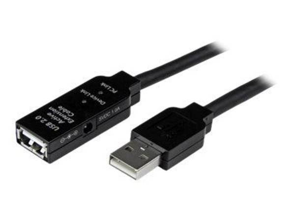 StarTech.com 10m aktives USB 2.0 Verlängerungskabel - St/Bu - USB Verlängerung / Repeater Kabel -