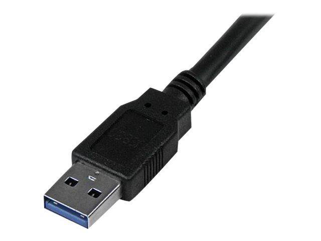 StarTech.com 3m schwarzes SuperSpeed USB 3.0 A auf B Kabel - St/St - USB 3.0 Anschlusskabel - USB-Kabel - USB Type B (M)-2