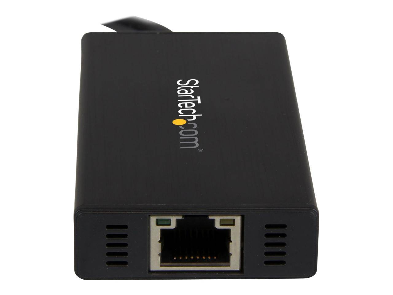 STARTECH ST3300GU3B USB 3.0 to 3-port USB Hub + Gigabit Ethernet-4