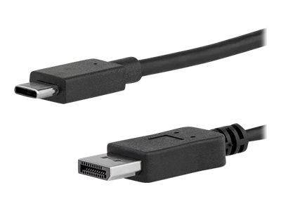 StarTech.com 6ft/1.8m USB C to DisplayPort 1.2 Cable 4K 60Hz, USB-C to DisplayPort Adapter Cable HBR2, USB Type-C DP-4
