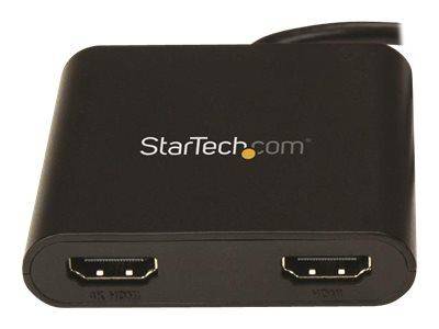 StarTech.com USB 3.0 to Dual HDMI Adapter, 1x 4K 30Hz & 1x 1080p, External Video & Graphics Card, USB Type-A to HDMI-1