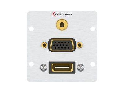 Kindermann Anschlussblende 7444000586 HDMI VGA Audio-0
