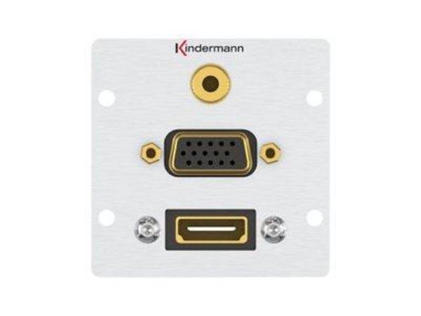 Kindermann Anschlussblende 7444000586 HDMI VGA Audio