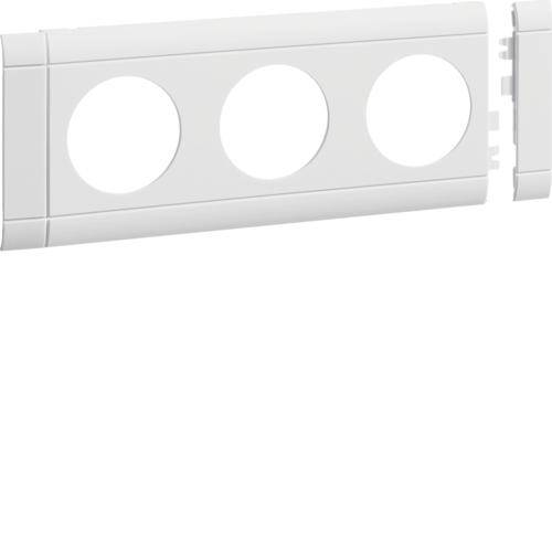TEHA Modularblende 3fach Steckdose DA.80mm reinweiss-1