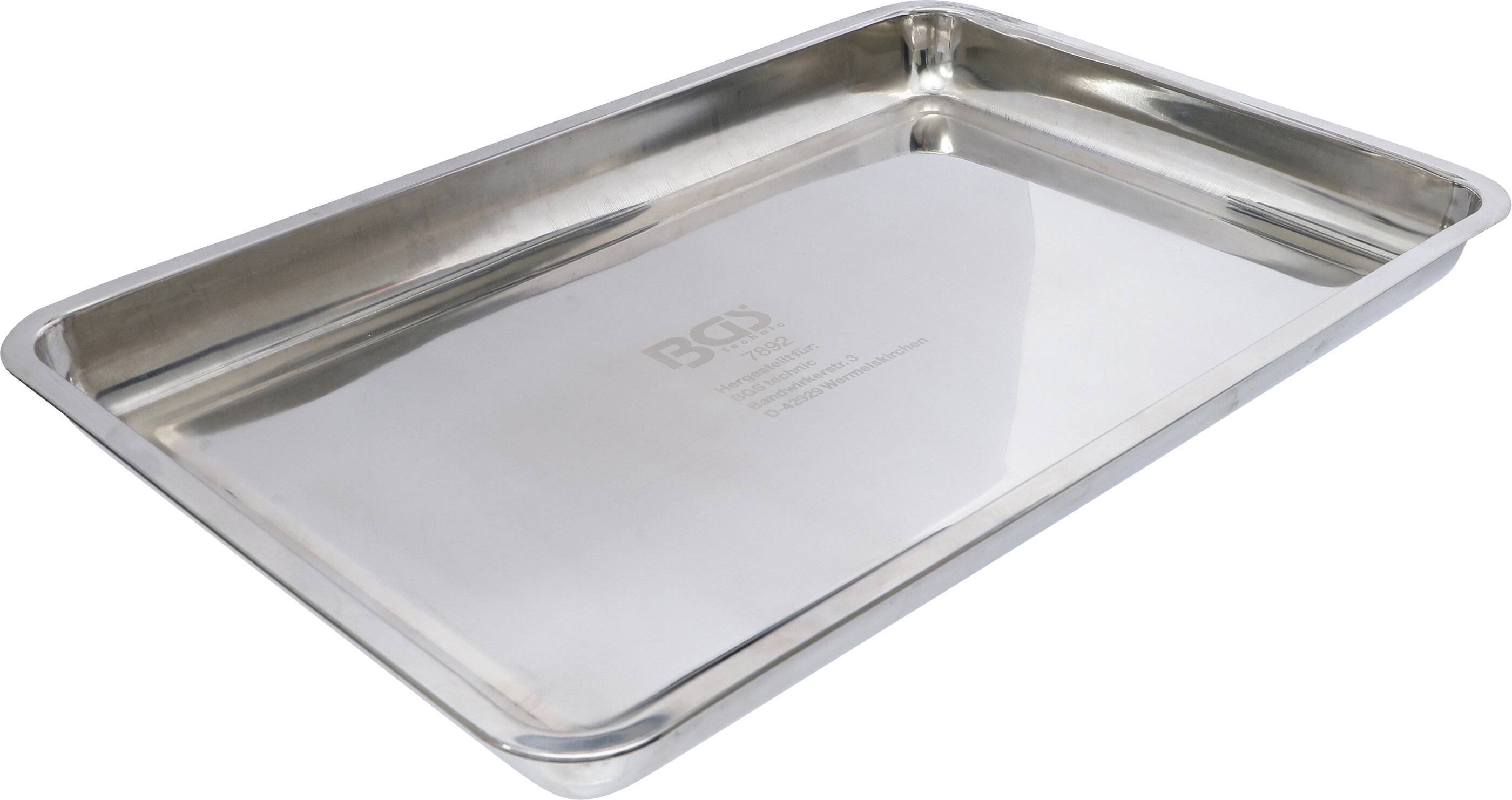 BGS technic Auffangwanne | Edelstahl | 600 x 400 mm | 9 l-4