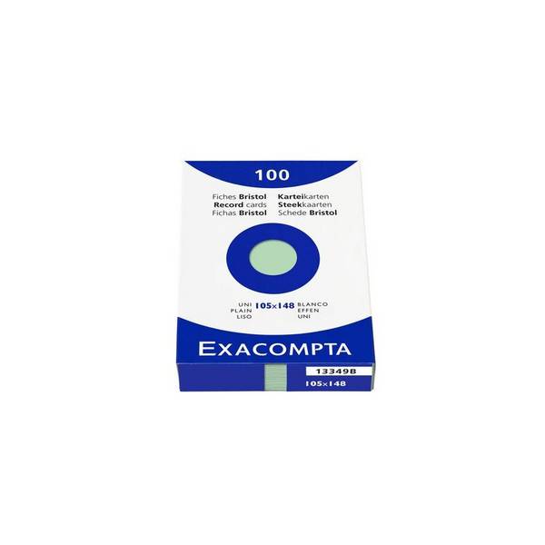 EXACOMPTA Karteikarten, DIN A6, kariert, farbig sortiert (8700884)