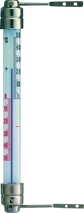 Fensterthermometer Messber.-50 b.50GradC H200xB23xT28mm Metall TFA-0