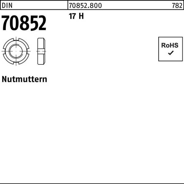 Nutmutter DIN 70852 M 90 x 1,5 17 H 5 Stück