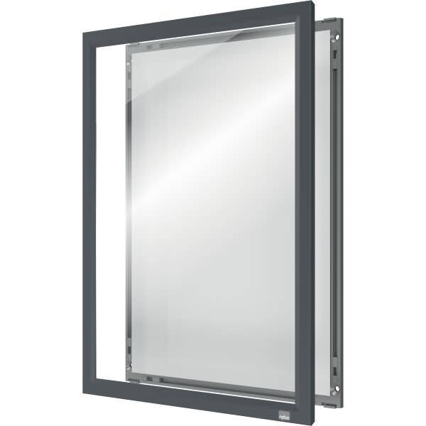 Clip-Rahmen Impression Pro A4 Aluminium graphit grau