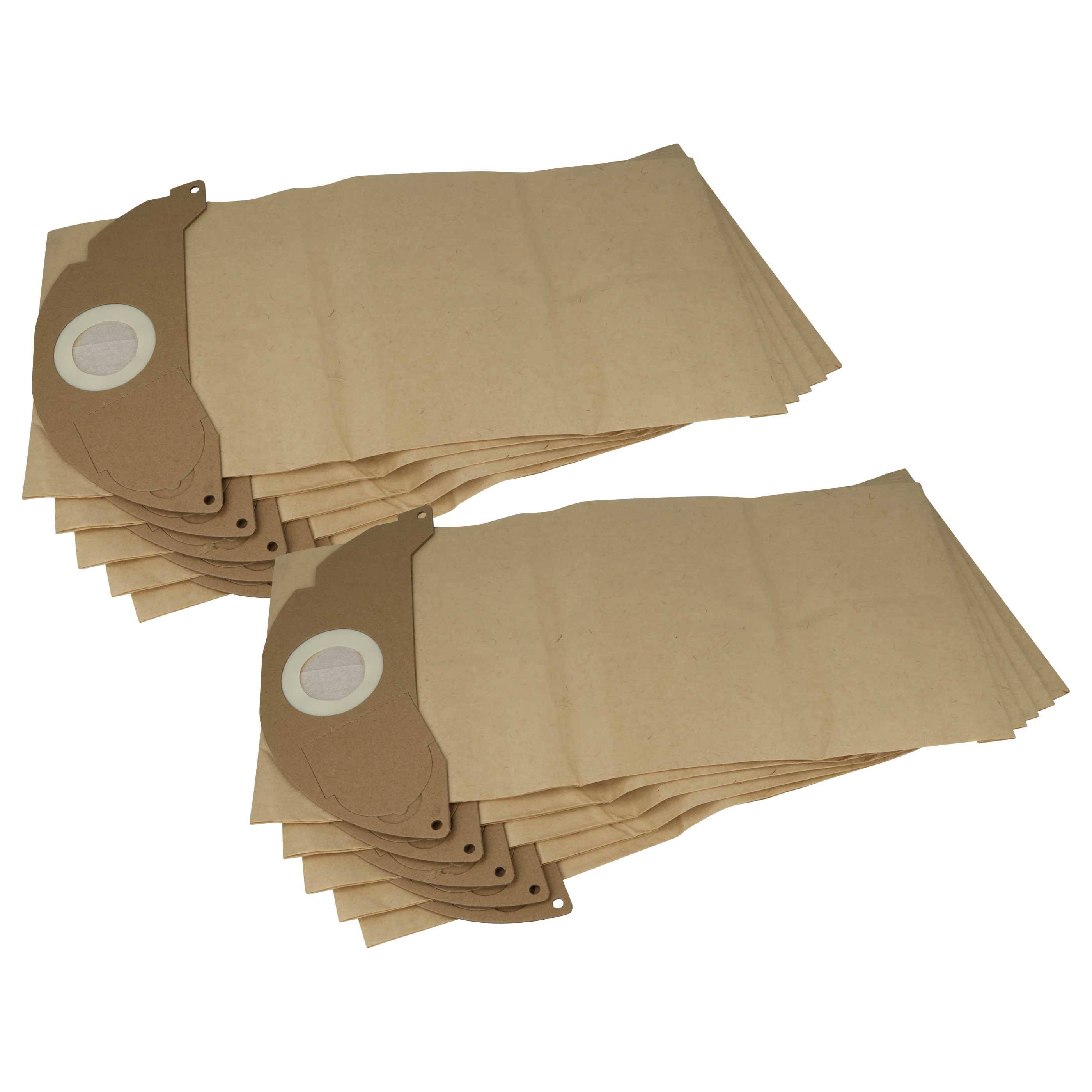 vhbw 10x Staubbeutel Ersatz für Kärcher 4002667015317, 6.904-143.0, KFI 252 für Staubsauger - 44cm x 20cm braun-0