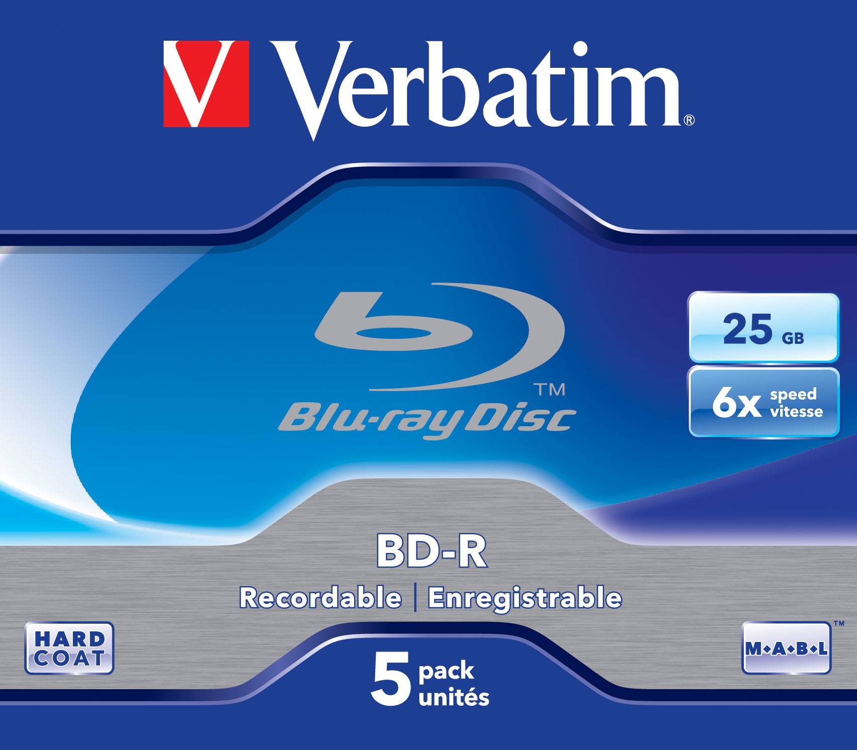 Verbatim Blu-ray BD-R 25GB 5er Jewel Case 43715-1