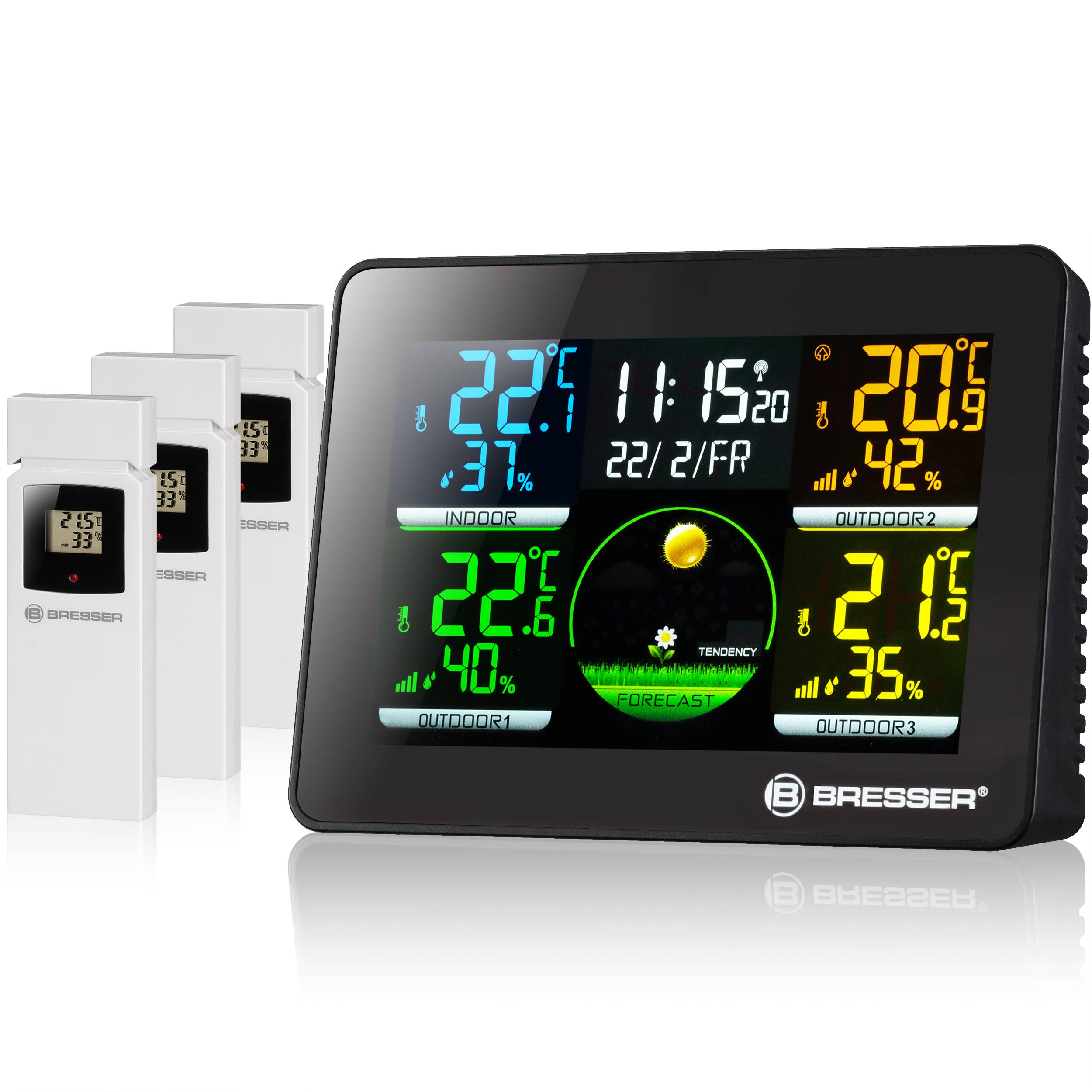 Bresser Thermo Hygro Quadro NLX - Wetterstation-0