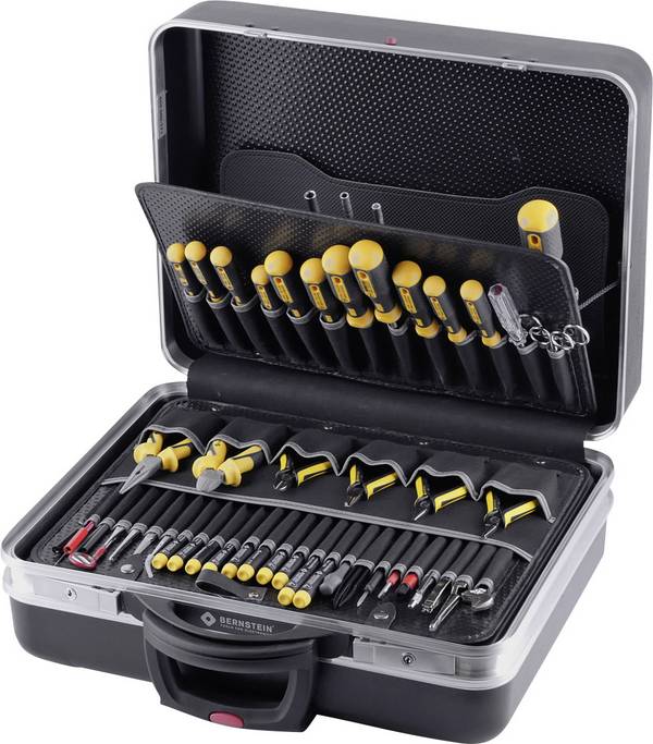 BERNSTEIN Tools for Electronics  7000 Elektriker Werkzeugkoffer bestückt 63teilig