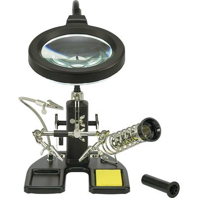 TOOLCRAFT 826054 LED-Lupenleuchte mit 3. Hand Vergrößerungsfaktor=2 x, 4 x 2021 Energieeffizienzklasse n.rel-2