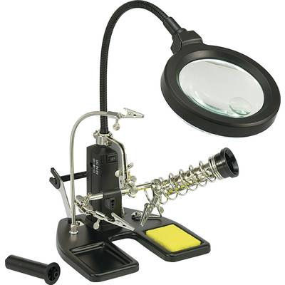 TOOLCRAFT 826054 LED-Lupenleuchte mit 3. Hand Vergrößerungsfaktor=2 x, 4 x 2021 Energieeffizienzklasse n.rel-4