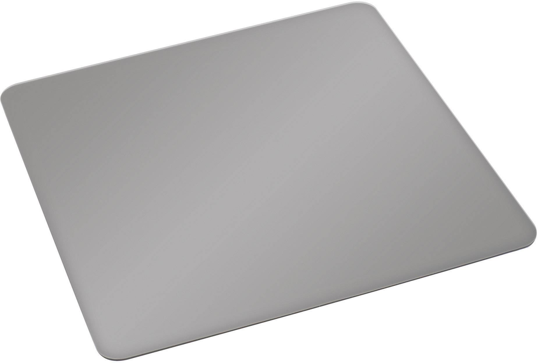 Ein schlichtes, modernes Touchpad mit abgerundeten Ecken, geeignet zur Steuerung von Computern mittels Fingerbewegungen.