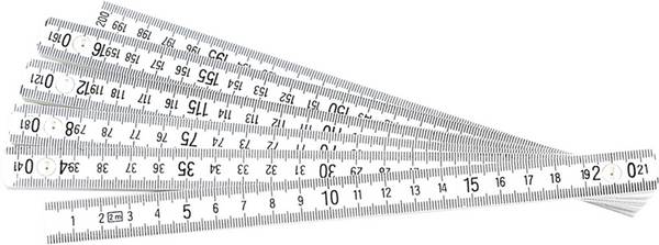 Brüder Mannesmann Zollstock M  810-PVC-2 Maßstab   2 m Kunststoff