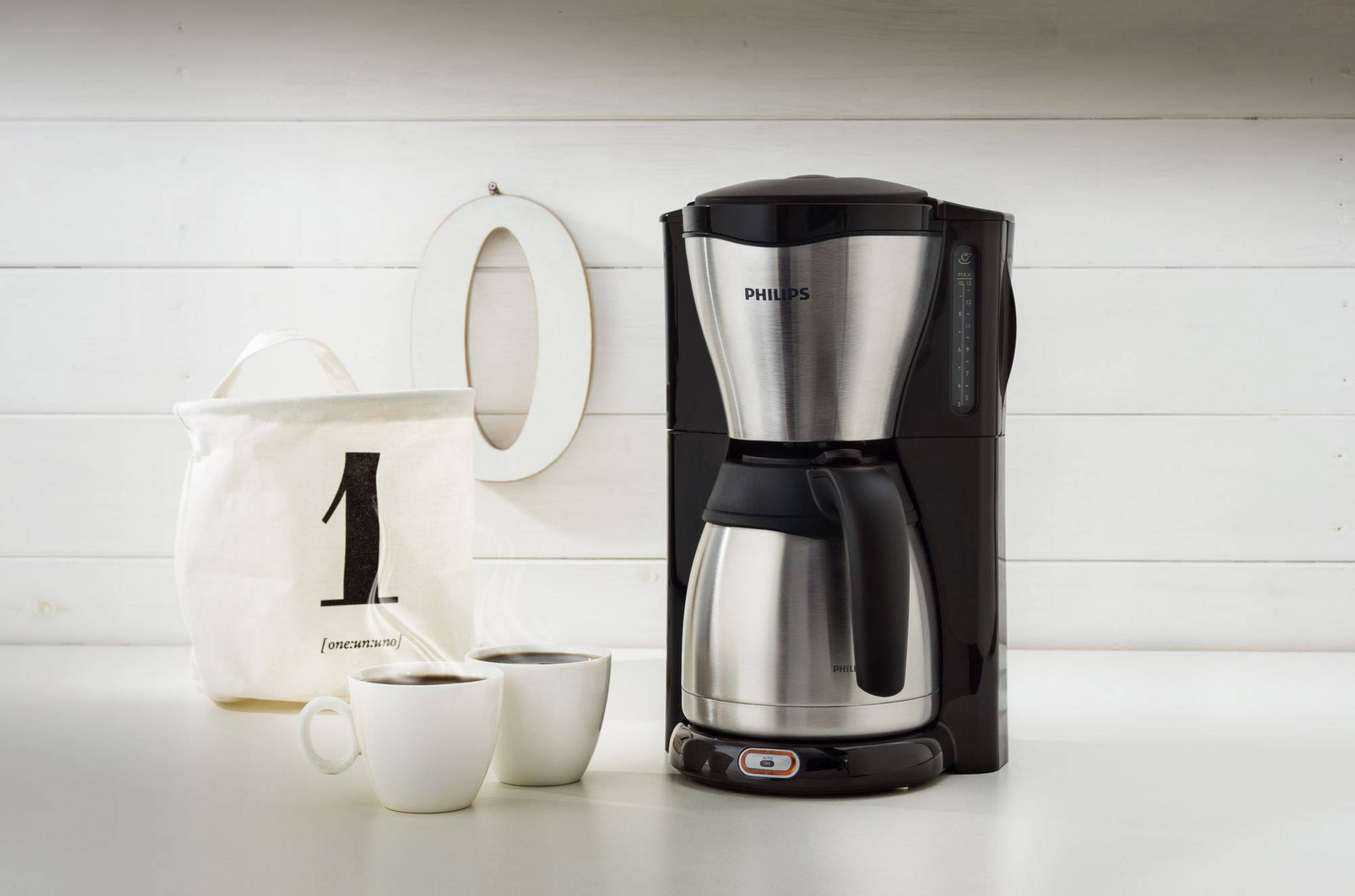 Philips Kaffeemaschine HD7546/20 Thermokanne schwarz/silber-4