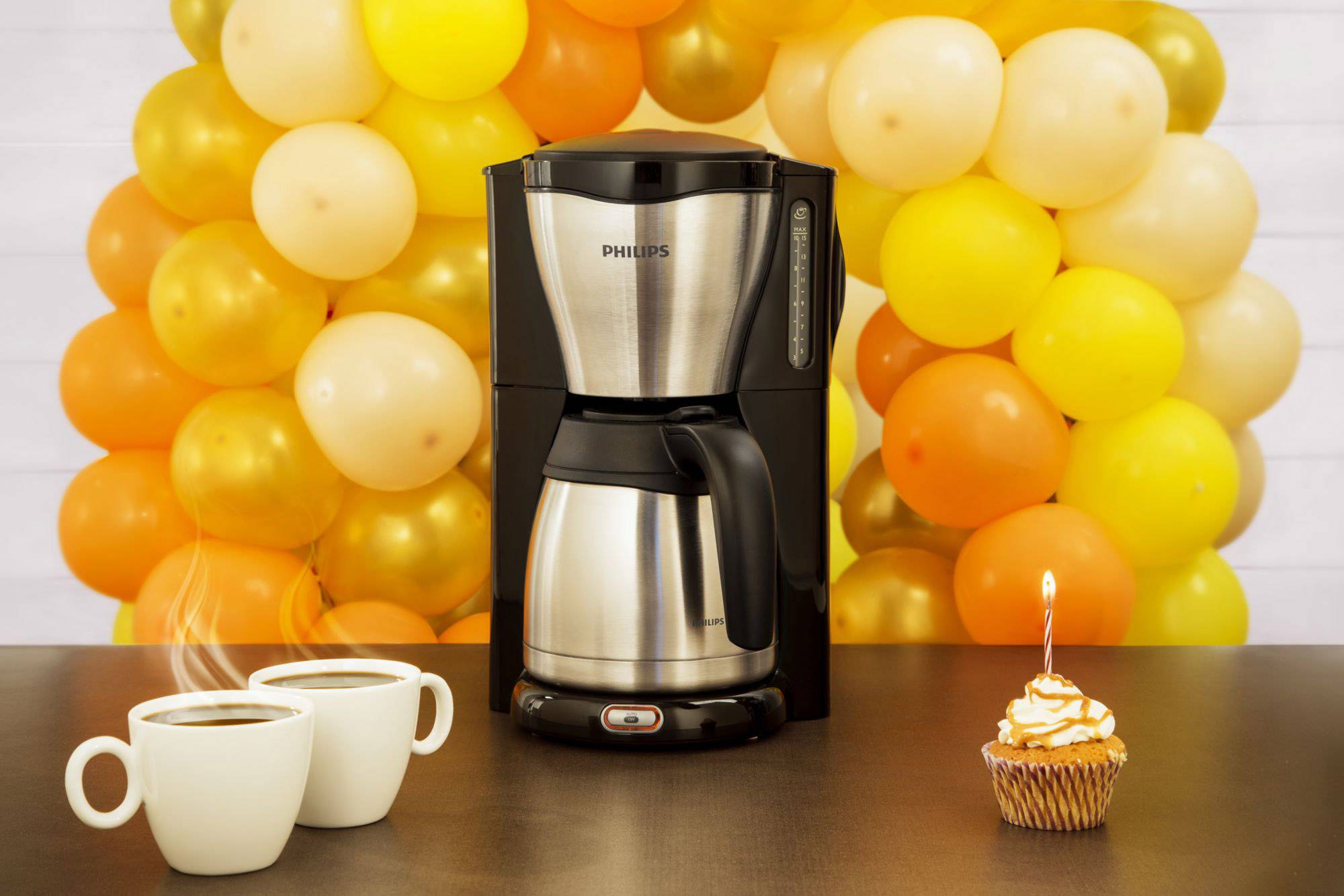 Philips Kaffeemaschine HD7546/20 Thermokanne schwarz/silber-5