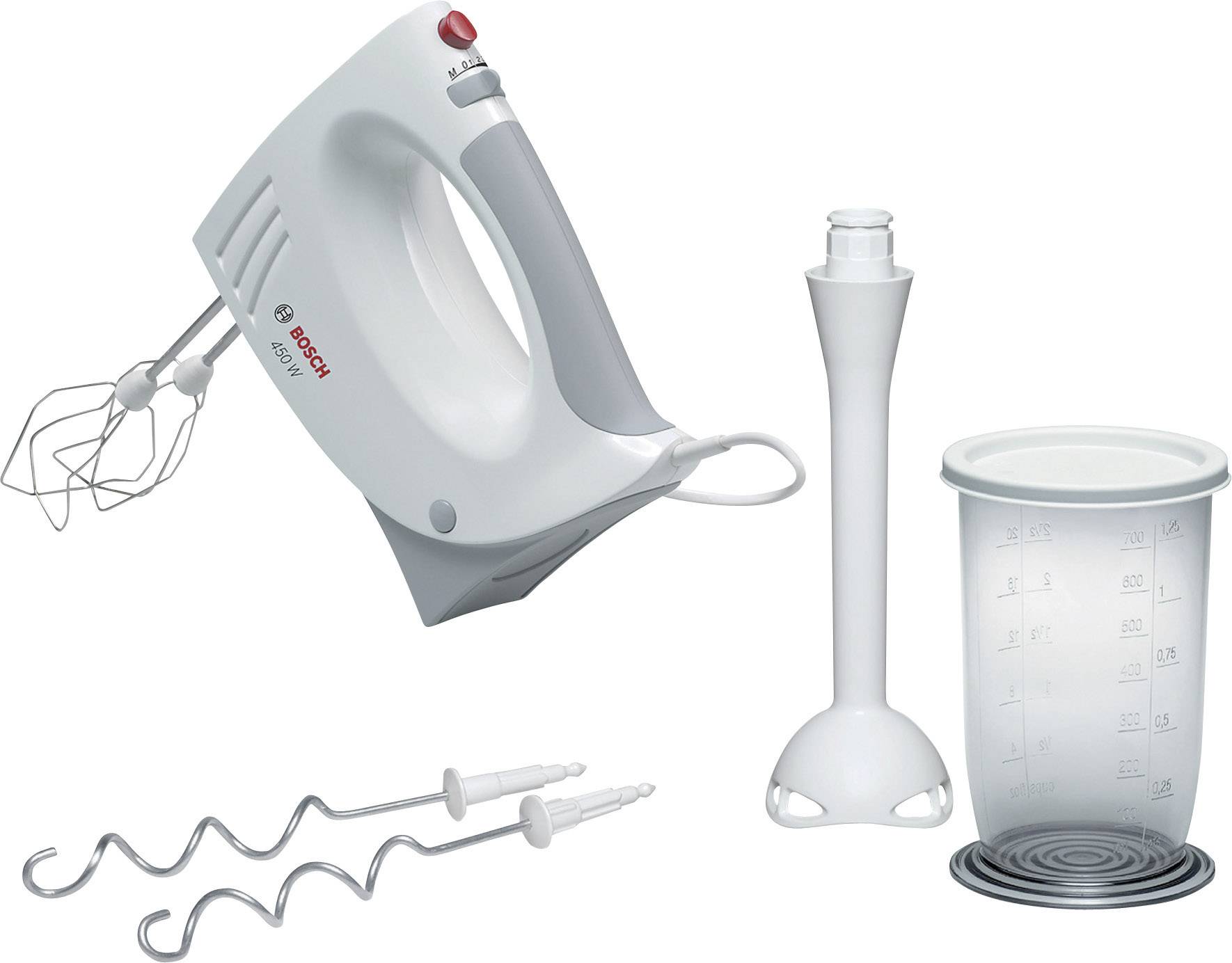 BOSCH Handmixer Bosch MQ3540 450 W Weiß, Grau