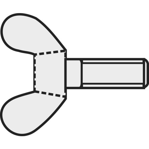 TOOLCRAFT 827811 Flügelschraube M5 16 mm DIN 316 Stahl verzinkt 10 St.