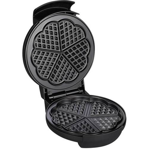 Severin WA 2103 Waffeleisen mit manueller Temperatureinstellung Edelstahl (gebürstet), Schwarz