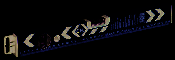 C.K T3494 16 Leichtmetall-Wasserwaage 40 cm 0.5 mm/m