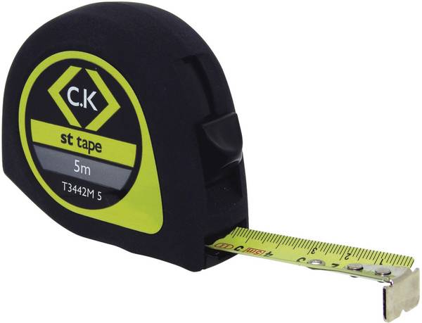 C.K  T3442M 5-ISO Maßband kalibriert (ISO)  5 m Stahl