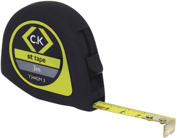 C.K  T3442M 3-ISO Maßband kalibriert (ISO)  3 m Stahl