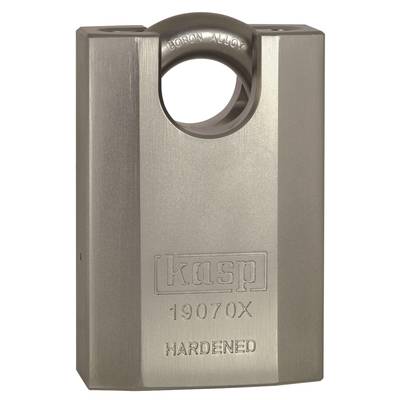 Kasp K19070XD Vorhängeschloss 70 mm verschieden schließend   Silber Schlüsselschloss