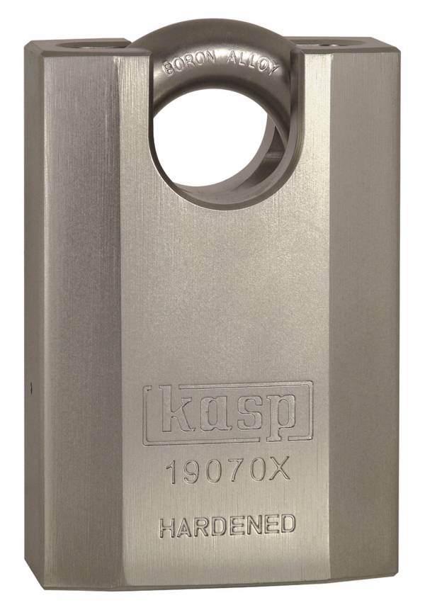 Kasp K19070XD Vorhängeschloss 70 mm verschieden schließend   Silber Schlüsselschloss
