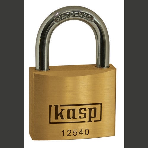 Kasp K12525A3 Vorhängeschloss 25 mm gleichschließend Goldgelb Schlüsselschloss