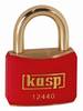 Kasp K12440REDD Vorhängeschloss 40 mm verschieden schließend Goldgelb Schlüsselschloss