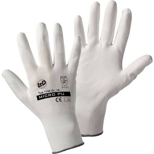 Leipold Doehle Micro-PU knitted 1150-9 Nylon Arbeitshandschuh Größe (Handschuhe): 9, L EN 388:2016 CAT II 1 Paar