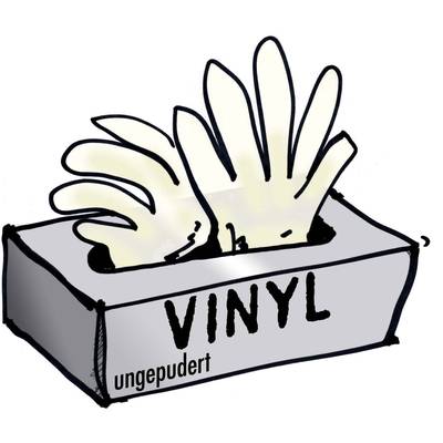 L+D  14695-7 100 St. Vinyl Einweghandschuh Größe (Handschuhe): 7, S    