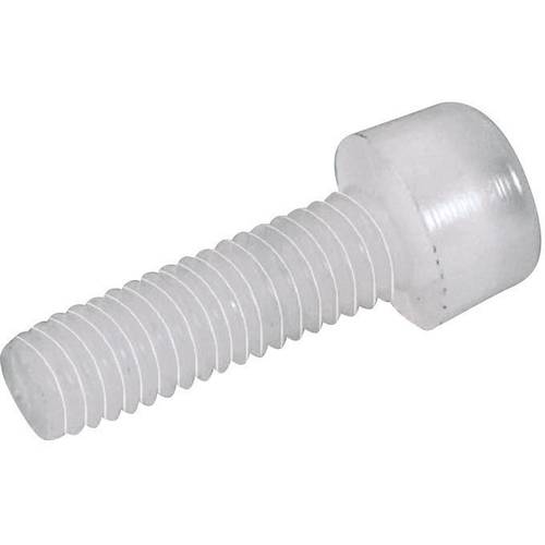 TOOLCRAFT 830325 Zylinderschrauben M6 20 mm Innensechskant DIN 912 Kunststoff, Polyamid 10 St.