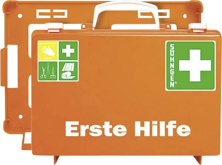 Erste-Hilfe-Koffer •SAN • orange • leer • mit Wandhalterung • Maße 310 x  130 x 210 cm, online kaufen