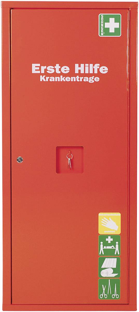 Stehschrank mit Krankentrage 2fach klappbar, BxTxH 490x200x11120 mm, leer