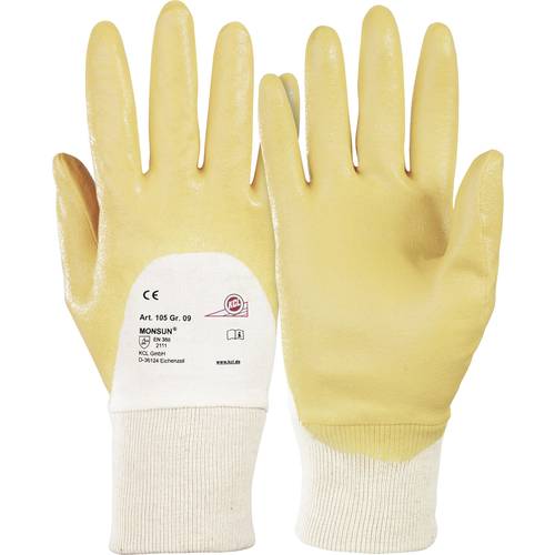KCL 105-7 Monsun® Baumwolle Arbeitshandschuh Größe (Handschuhe): 7, S EN 388 1 Paar