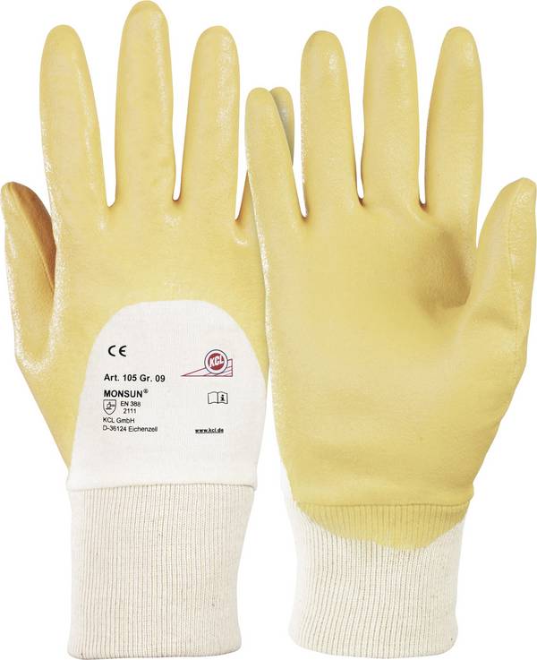 KCL 105-7 Monsun® Baumwolle Arbeitshandschuh Größe (Handschuhe): 7, S EN 388    1 Paar