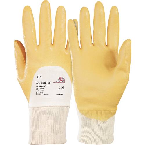 KCL Monsun® 105-9 Baumwolle Arbeitshandschuh Größe (Handschuhe): 9, L EN 388 1 Paar